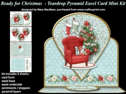Ready for Christmas - Teardrop Pyramid Easel Card Mini Kit