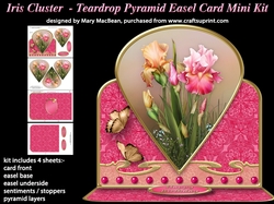 Iris Cluster - Teardrop Pyramid Easel Card Mini Kit