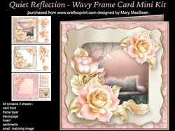 Quiet Reflection - Wavy Frame Card Mini Kit