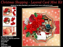 Christmas Shopping - Layered Card Mini Kit