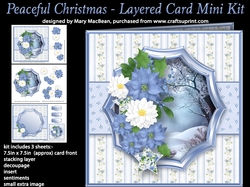 Peaceful Christmas - Layered Card Mini Kit