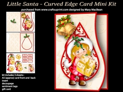 Little Santa - Curved Edge Card Mini Kit