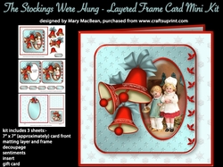 The Stockings Were Hung - Layered Frame Card Mini Kit