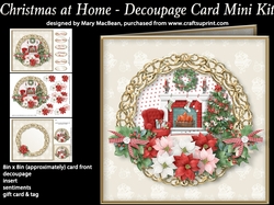 Christmas at Home - Decoupage Card Mini Kit