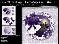 The Three Kings - Decoupage Card Mini Kit