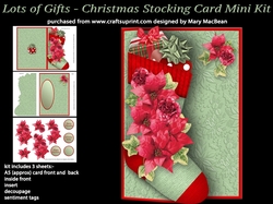 Lots of Gifts - Christmas Stocking Card Mini Kit