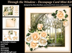 Through the Window - Decoupage Card Mini Kit