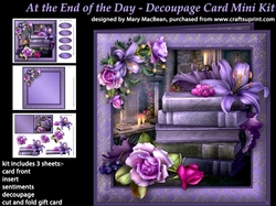 At the End of the Day - Decoupage Card Mini Kit