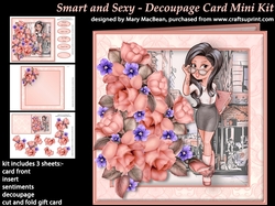 Smart and Sexy - Decoupage Card Mini Kit