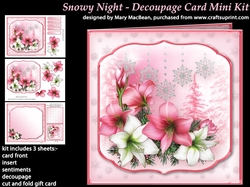 Snowy Night - Decoupage Card