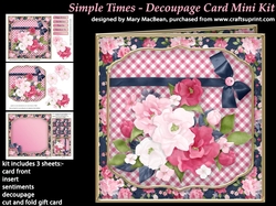 Simple Times Decoupage Card Mini Kit