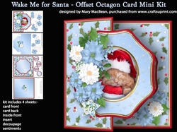 Wake Me for Santa - Offset Octagon Card Mini Kit