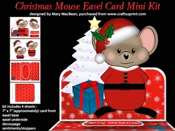 Christmas Mouse Easel Card Mini Kit