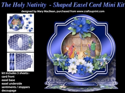 The Holy Nativity - Shaped Easel Card Mini Kit