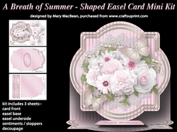 A Breath of Summer - Shaped Easel Card Mini Kit