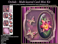 Orchids - Multi-layered Card Mini Kit