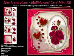 Hearts and Roses - Multi-layered Card Mini Kit