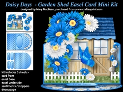Daisy Days - Garden Shed Easel Card MIni Kit