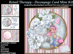 Retail Therapy - Decoupage Card Mini Kit