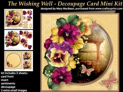The Wishing Well - Decoupage Card Mini Kit