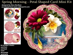Spring Morning - Petal Shaped Card Mini Kit