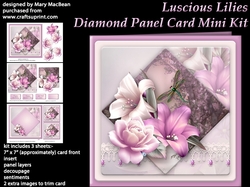 Luscious Lilies - Diamond Panel Card Mini Kit