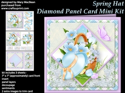 Spring Hat - Diamond Panel Card Mini Kit
