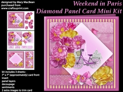 Weekend in Paris - Diamond Panel Card Mini Kit