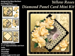 Yellow Roses - Diamond Panel Card Mini Kit