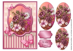 Fields of Flowers Pyramid Card Front