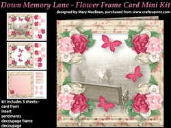Down Memory Lane - Flower Frame Card Mini Kit