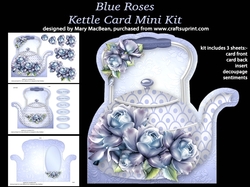 Blue Roses - Kettle Card Mini Kit