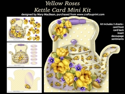 Yellow Roses - Kettle Card Mini Kit