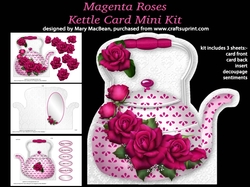 Magenta Roses - Kettle Card Mini Kit