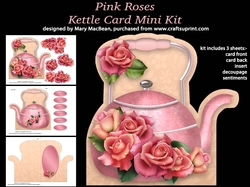 Pink Roses - Kettle Card Mini Kit