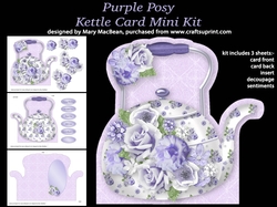 Purple Posy - Kettle Card Mini Kit