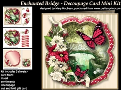 Enchanted Bridge - Decoupage Card MIni Kit