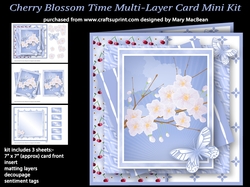 Cherry Blossom Time - Multi-layer Card Mini Kit