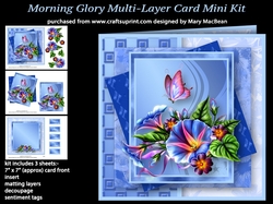 Morning Glory - Multi-layer Card Mini Kit