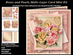 Roses and Pearls Multi-layer Card Mini Kit