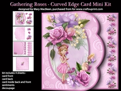 Gathering Roses - Curved Edge Card Mini Kit