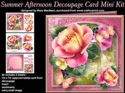 Summer Afternoon Decoupage Card Mini Kit