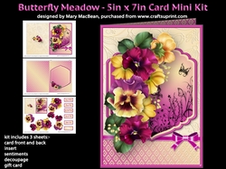 Butterfly Meadow - 5in x 7in Card Mini Kit