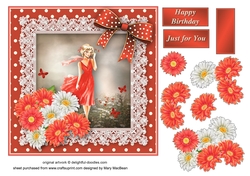 A Walk in the Meadow Decoupage Card Front