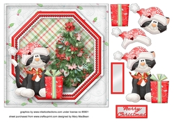 Purrfect Present - Octagon Frame Card Front
