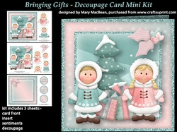 Bringing Gifts - Decoupage Card Mini Kit