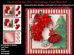 Decorating the Tree - Decoupage Card Mini Kit
