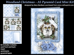 Woodland Christmas - A5 Pyramid Card Mini Kit
