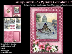 Snowy Church - A5 Pyramid Card Mini Kit