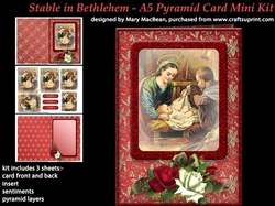 Stable in Bethlehem - A5 Pyramid Card Mini Kit